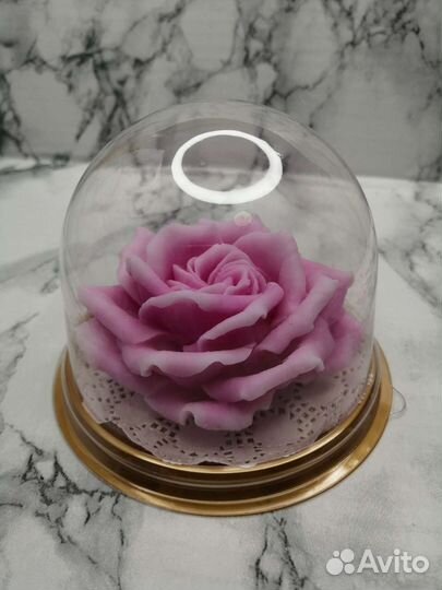 Роза из мыла в куполе