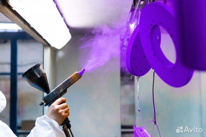 Порошковая покраска суппортов Металла Профиля