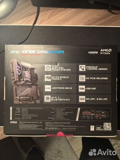 Материнская плата MSI mpg x870e carbon WiFi am5
