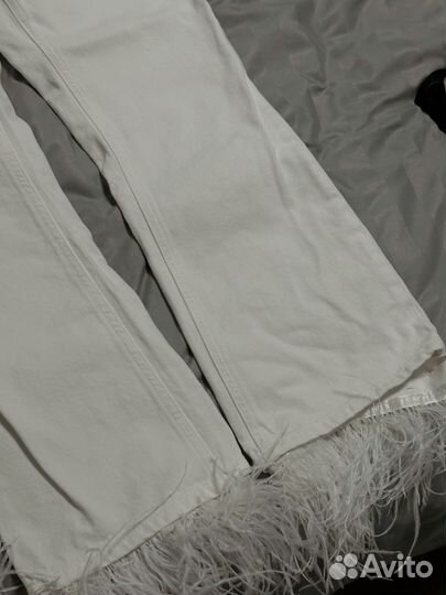 Джинсы lime с перьями