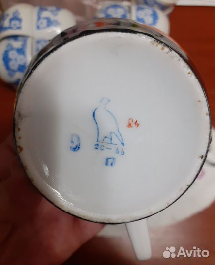 Чайные чашки,блюдце.Рыбки/Аквариум.Дулево,ссср