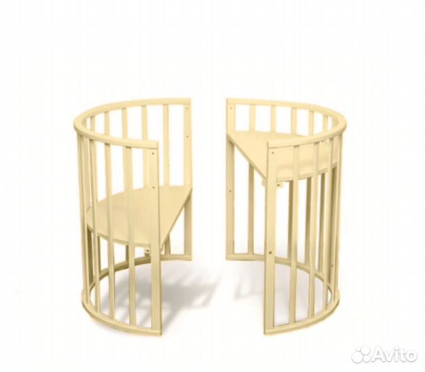 Детская кроватка с маятником круглая