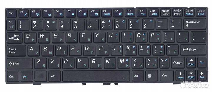 Клавиатура для DNS 0127618 0129680 0138569 черная