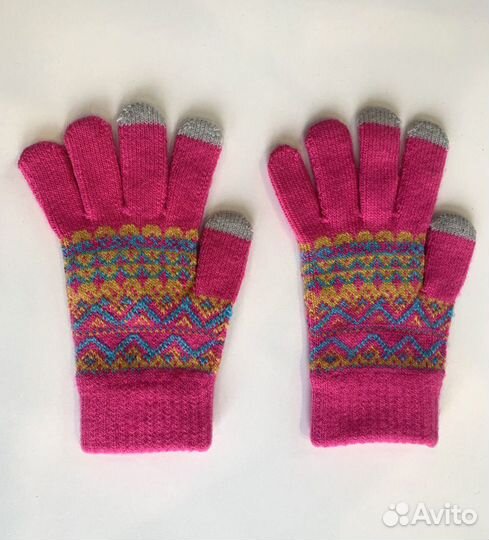 Перчатки вязаные для сенсорных экранов