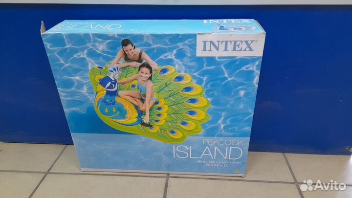 Матрас надувной intex в виде павлина