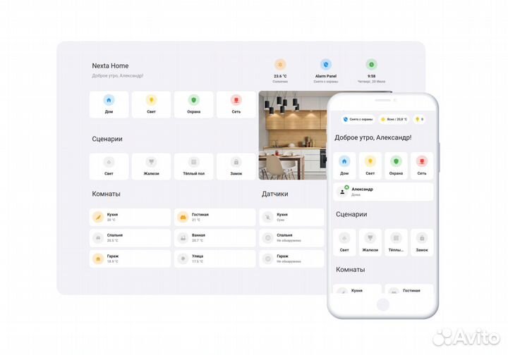 Комплект Умного дома для 2-комнатной квартиры