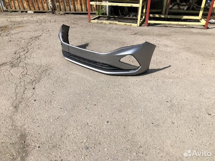 Передний бампер Фольксваген Поло 2020-2023