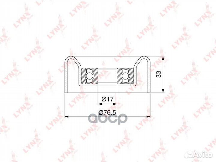 Ролик обводной приводного ремня hyundai (D4CB)