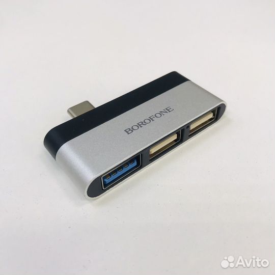 USB хаб адаптер Type-C 3 порта USB 3.0+USB 2.0 DH1