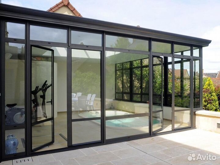 Окна алюминиевые / остекление лоджий на заказ