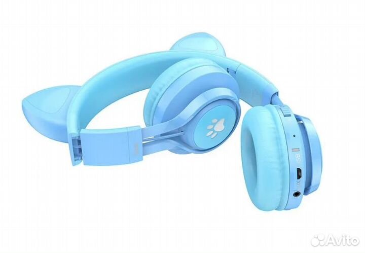 Наушники с ушками светящиеся Hoco W39