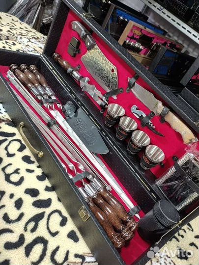 Шашлычный набор для пикника в чемодане