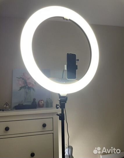 Кольцевая лампа 56 см цветная Rgb