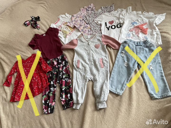 Пакет одежды на девочку 80