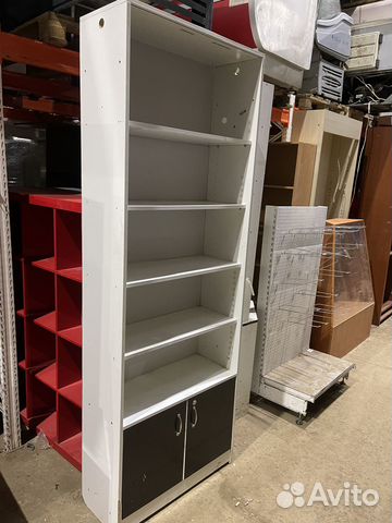 Стеллаж лдсп белый 5 полок 80/30/225