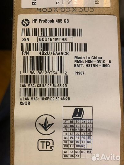 Ноутбук hp laptop 15s и probook 455