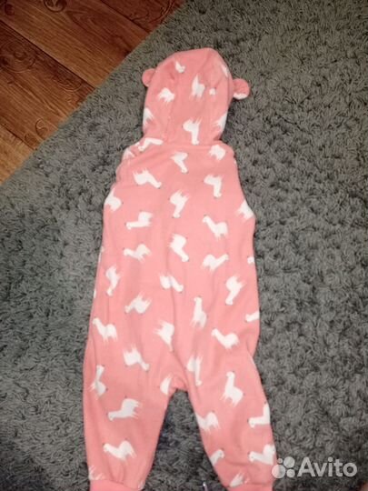 Комбинезон-боди теплый, для девочки