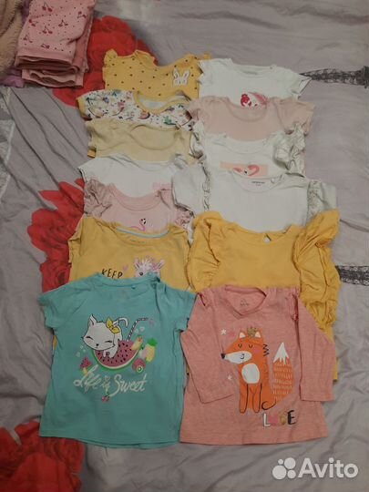 Детская одежда для девочек 86 92 пакетом
