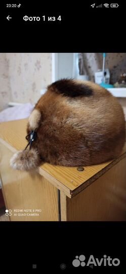 Шапка ушанка норковая женская