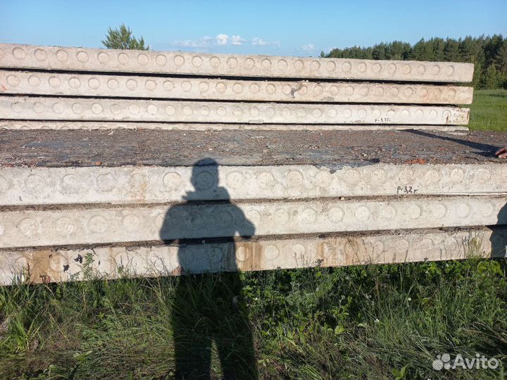 Плиты перекрытия пустотные новые и бу