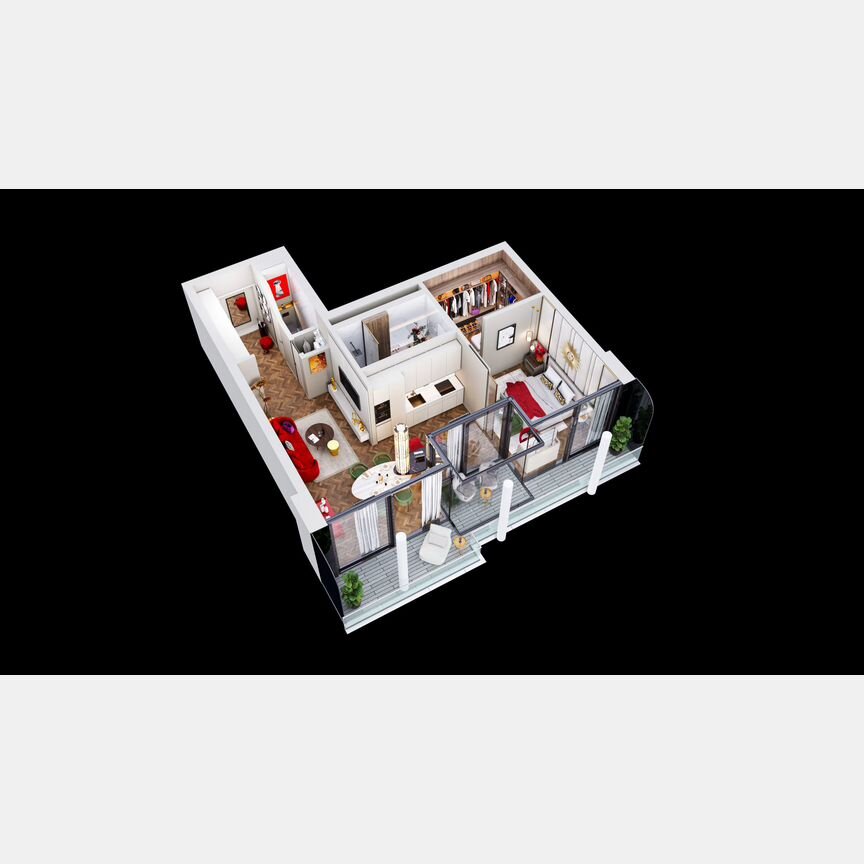 2-к. квартира, 70 м², 12/18 эт.