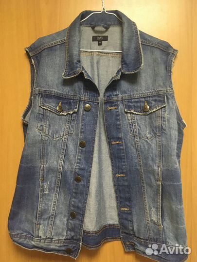 Жилет джинсовый мужской размер 46-48