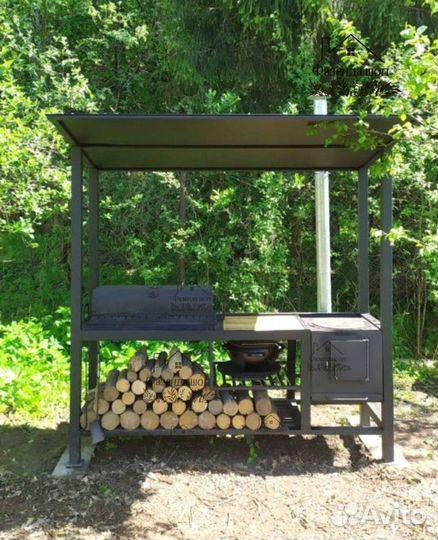 Мангал в стиле loft