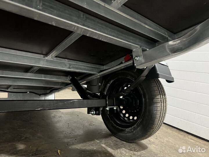 Прицеп оцинк 2.10х1.35 борт 480, тент 750 Спутник