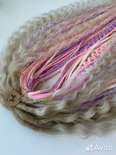 Де косы дреды кудри микс комплект новый