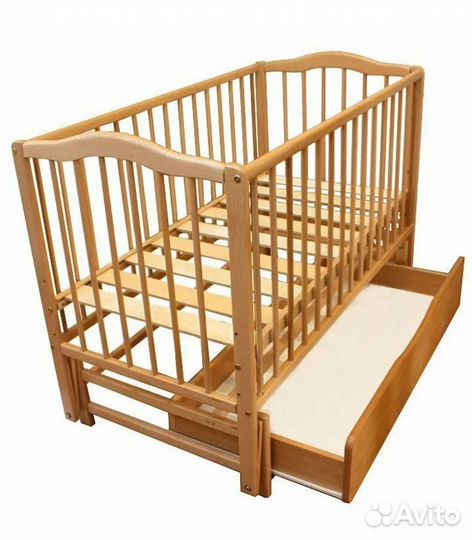 Детская кровать с ящиком для вещей