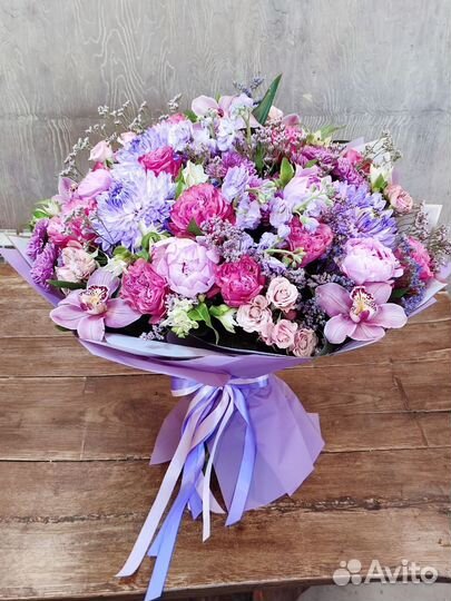 Букеты с пионами
