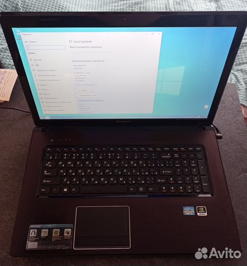 Ноутбук lenovo g580