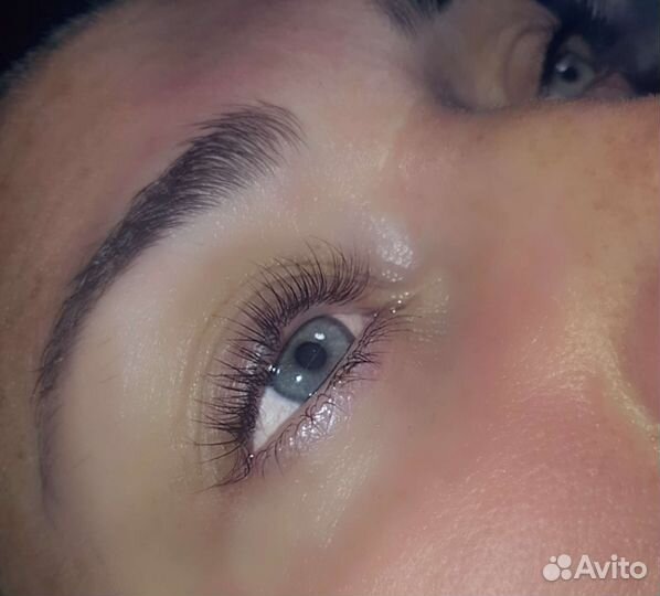 Ламинирование ресниц и бровей, коррекция бровей