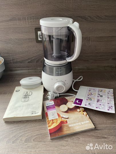 Пароварка блендер philips avent 4 в 1 новый