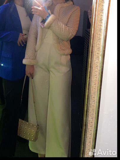 Комбинезон женский белый вечерний 44 46