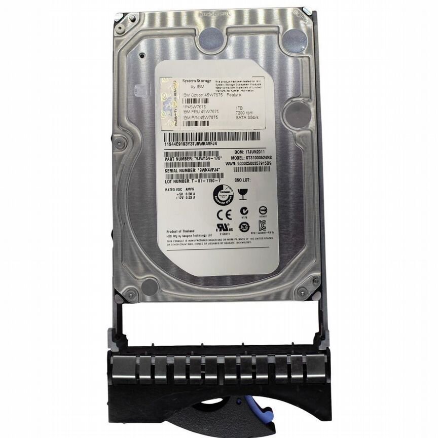 [45W7675] Жесткий Диск Ibm 1tb 7200 Sata2 3.5" Hdd 45w7675