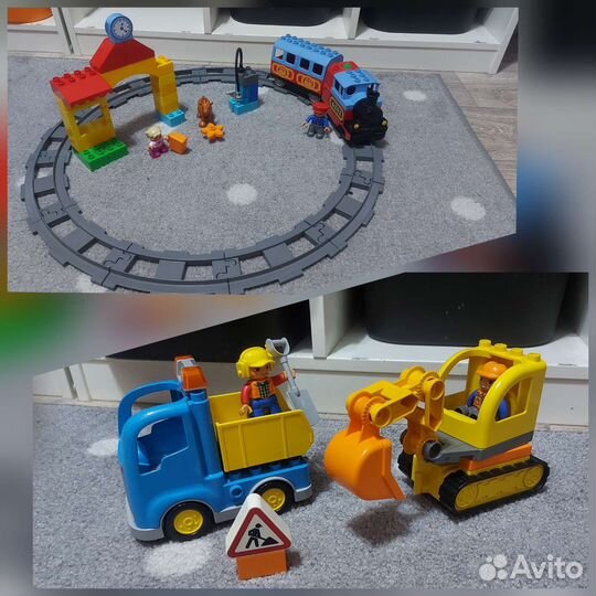 Lego duplo мой первый поезд 10507,экскаватор 10812