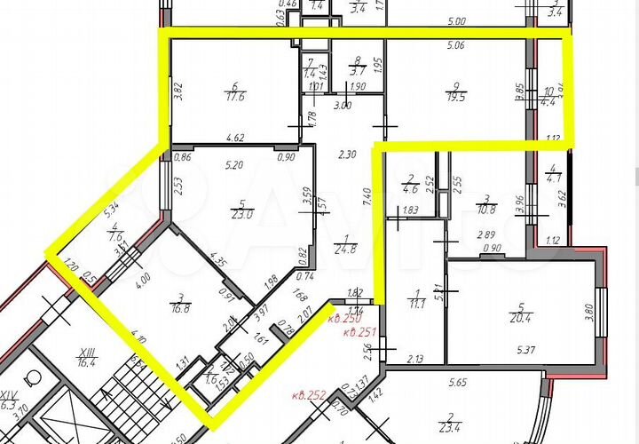 3-к. квартира, 108,4 м², 8/17 эт.
