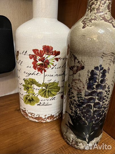 Интерьерные декоративные вазы / бутылки