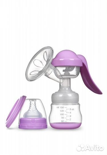 Молокоотсос kunder с бутылочкой+вкладыши для груди