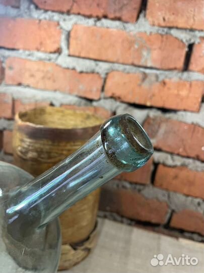 Бутыль 19 век, в туесе берестяном