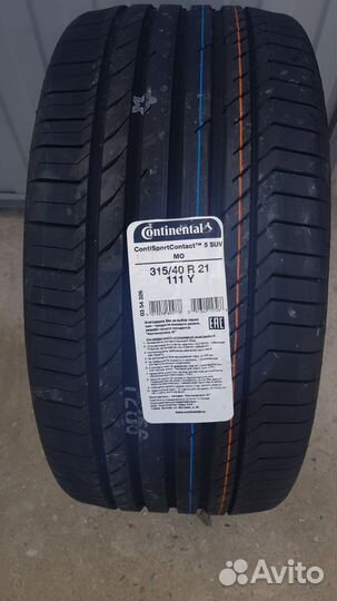 Continental ContiSportContact 5 SUV 315/40 R21 и 275/45 R21 111Y