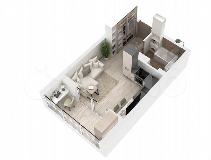 Квартира-студия, 22,6 м², 9/9 эт.