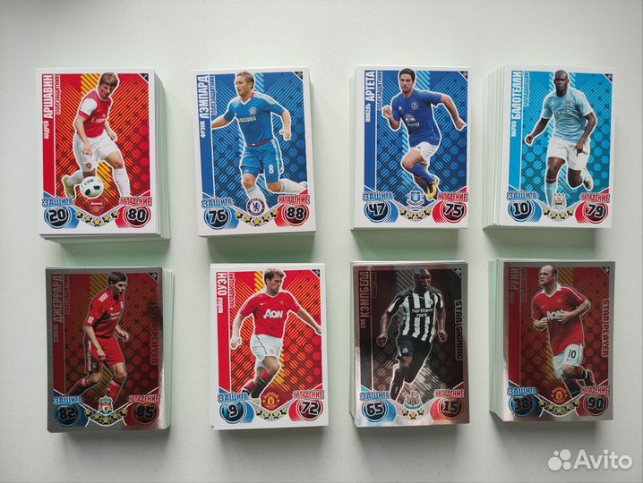 Полный сет (465 шт) карточек topps апл 2010-11