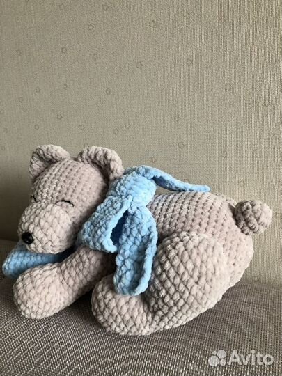 Вязаная игрушка Мишка