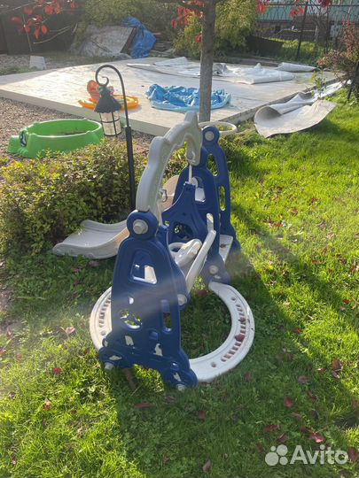 Детская горка пластиковая бу