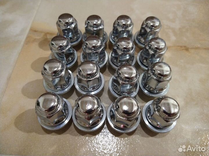 Колесные гайки 12х1.5х34 Вектор 801445PCD 16штFord