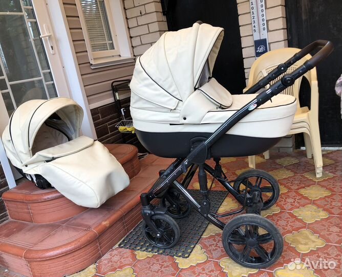 Коляска 2 в 1 эко кожа