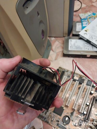 Ретро мать и проц slot 1