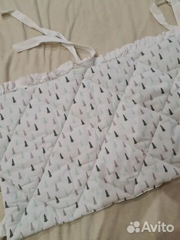 Бортики в кроватку+одеяло+подушка+постельное